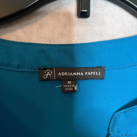 Womens Adrianna Papell Blouse Tunic. Size Medium. Turquoise - Picture 4 of 8